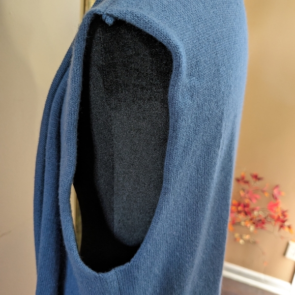 +Beryll  Worn By Food PeopleCashmere Sweater Vest Long Line Cardigan Open Front - Picture 7 of 12
